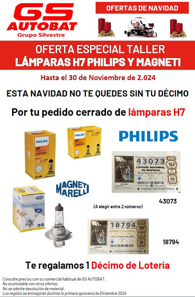 LÁMPARAS PHILIPS Y MAGNETI MARELLI>