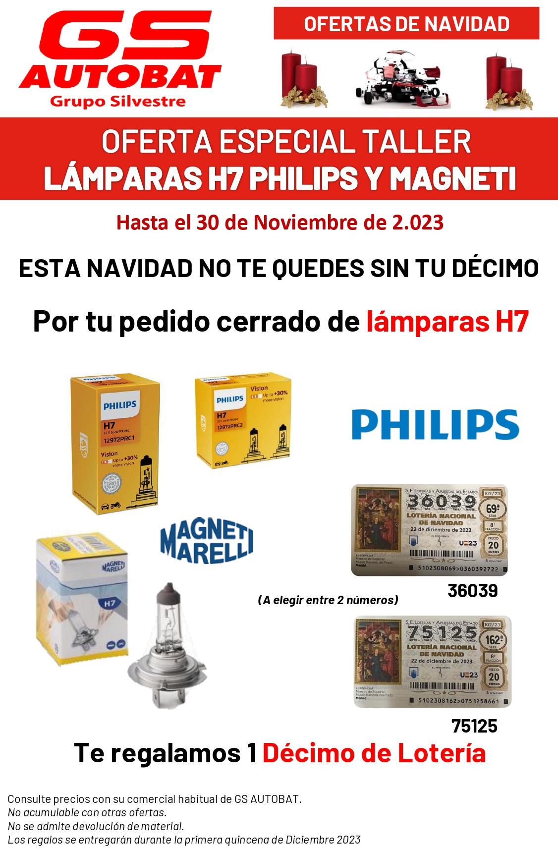 LÁMPARAS PHILIPS Y MAGNETI MARELLI>